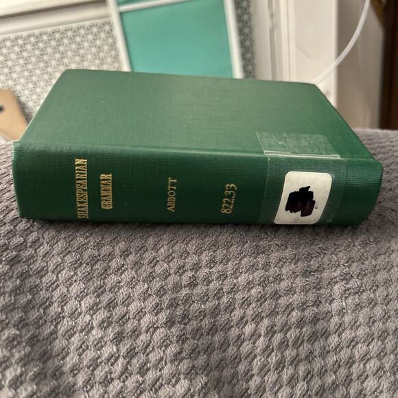 A SHAKESPEARIAN GRAMMAR book E A Abbott - Antique 1883 Edition Vintage cloth HC - Picture 3 of 12